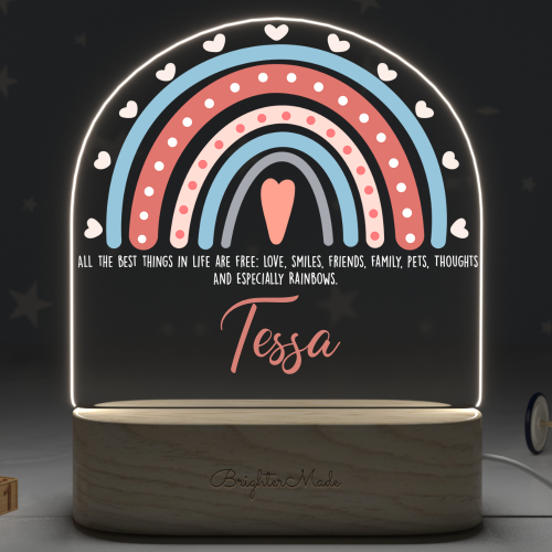 Rainbow Dreams - Personalized Night Light