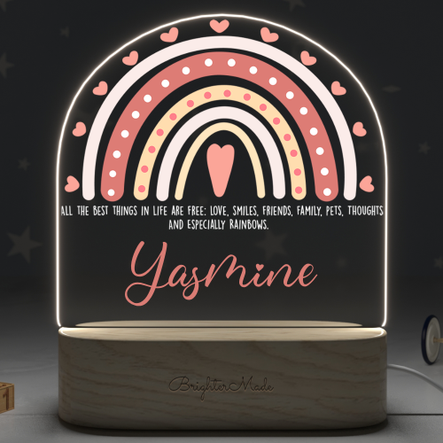 Rainbow Dreams - Personalized Night Light