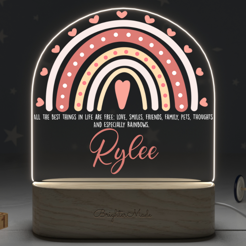 Rainbow Dreams - Personalized Night Light