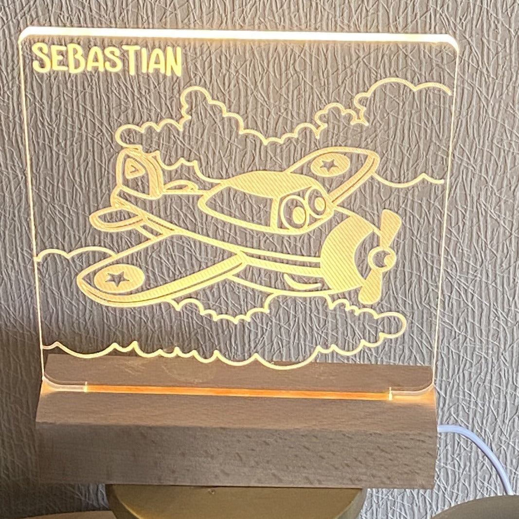 Airplane - Personalized Night Light