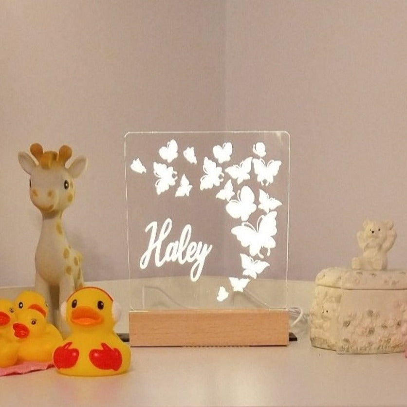 summer infant butterfly night light Butterflies - Personalized Night Light