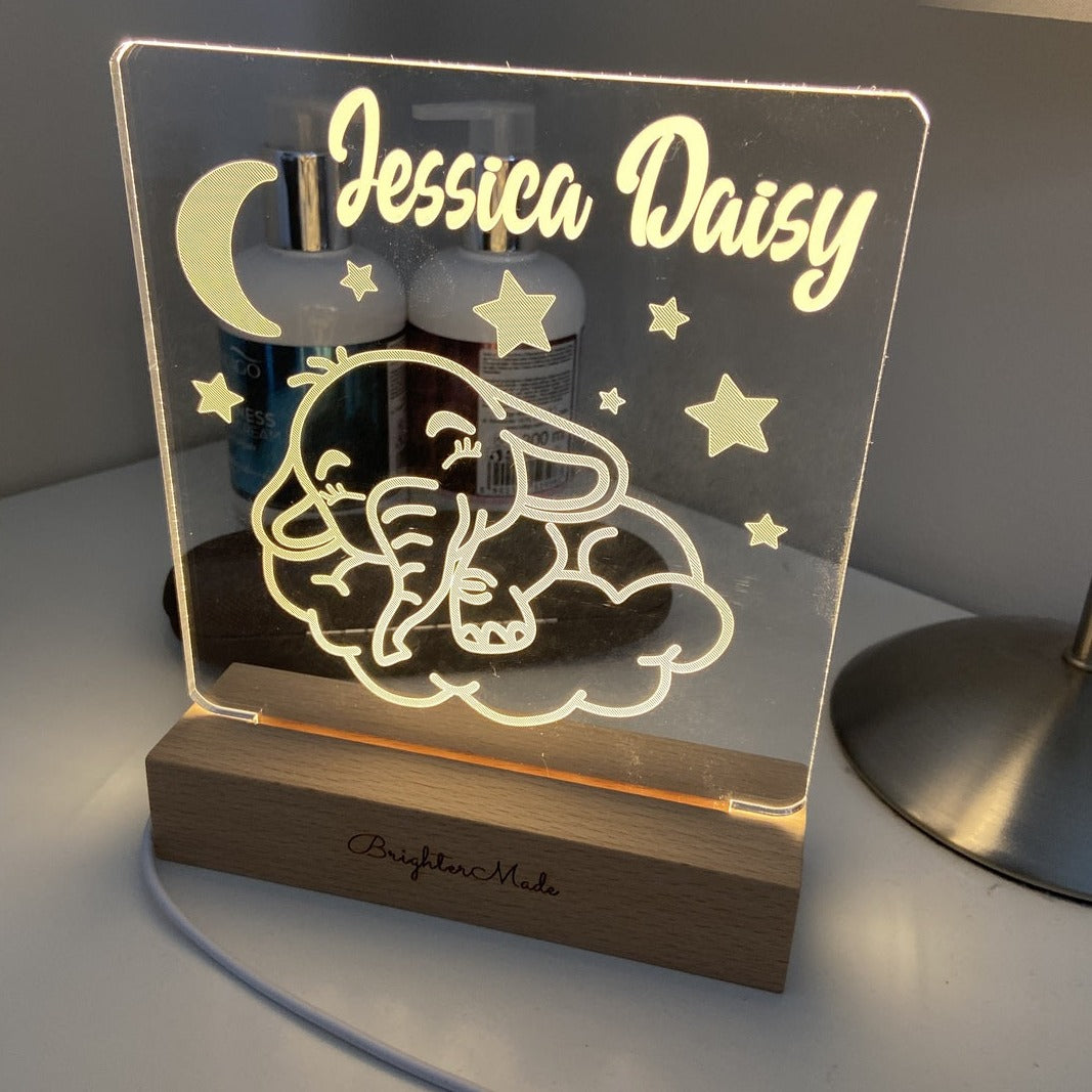 Elephant - Personalized Night Light