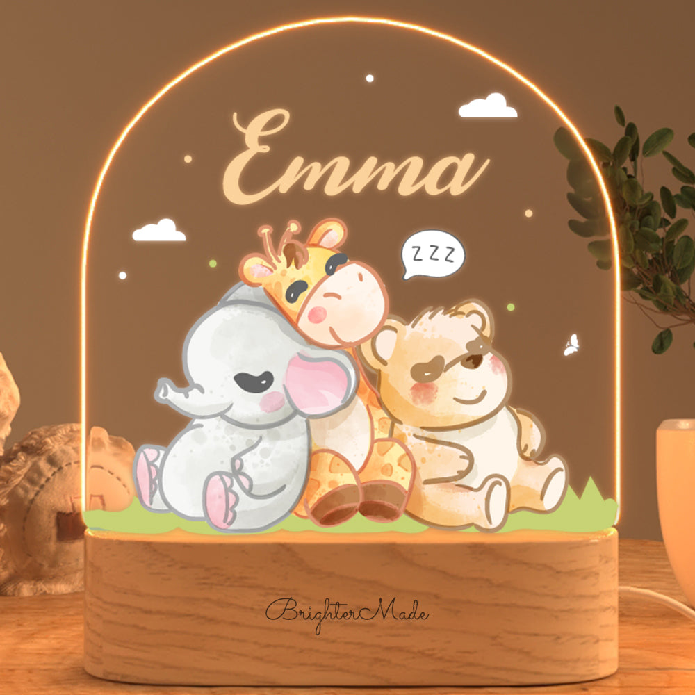 Safari Slumber - Personalized Night Light