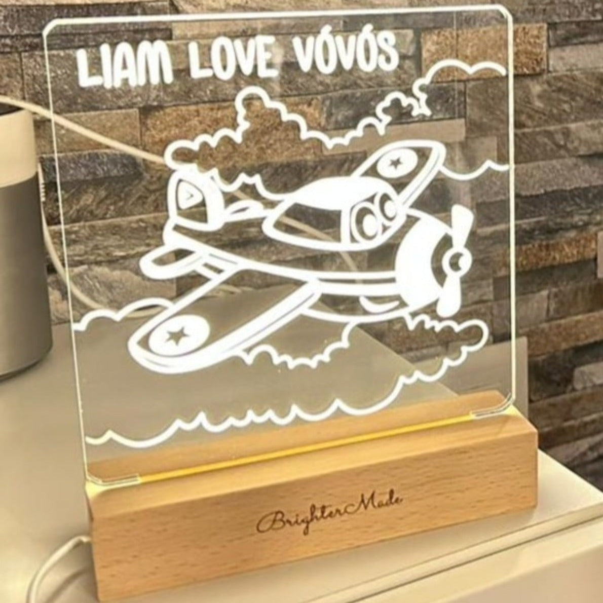 Airplane - Personalized Night Light