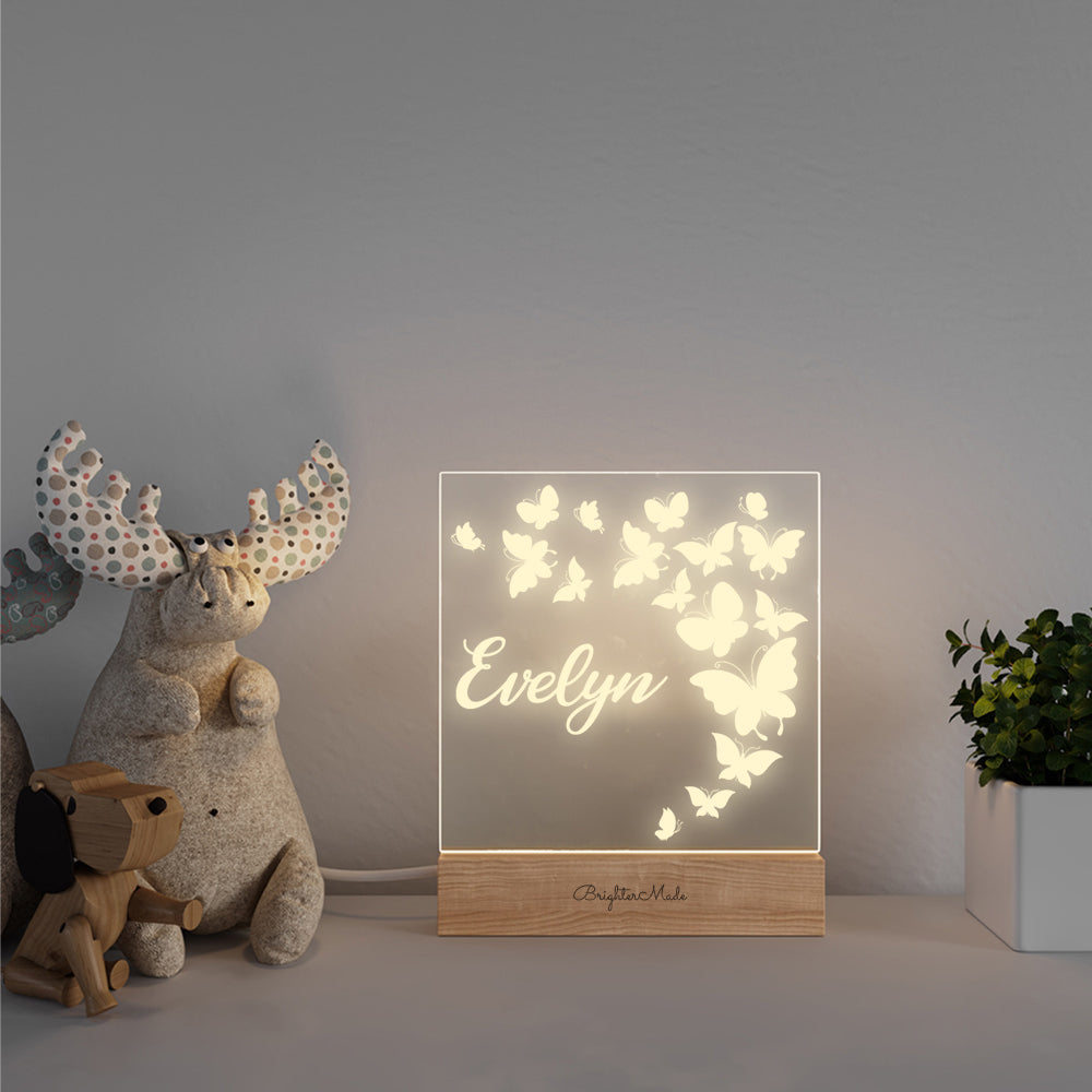 Butterflies - Personalized Night Light