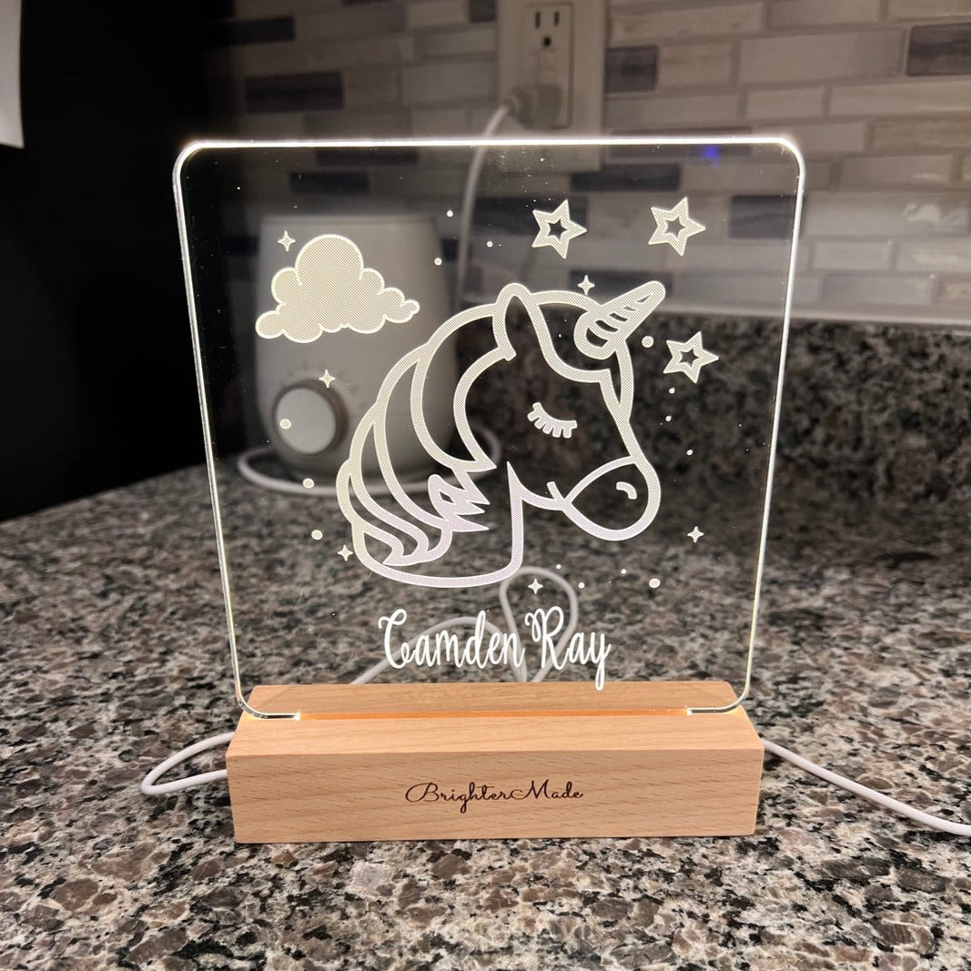 Unicorn - Personalized Night Light