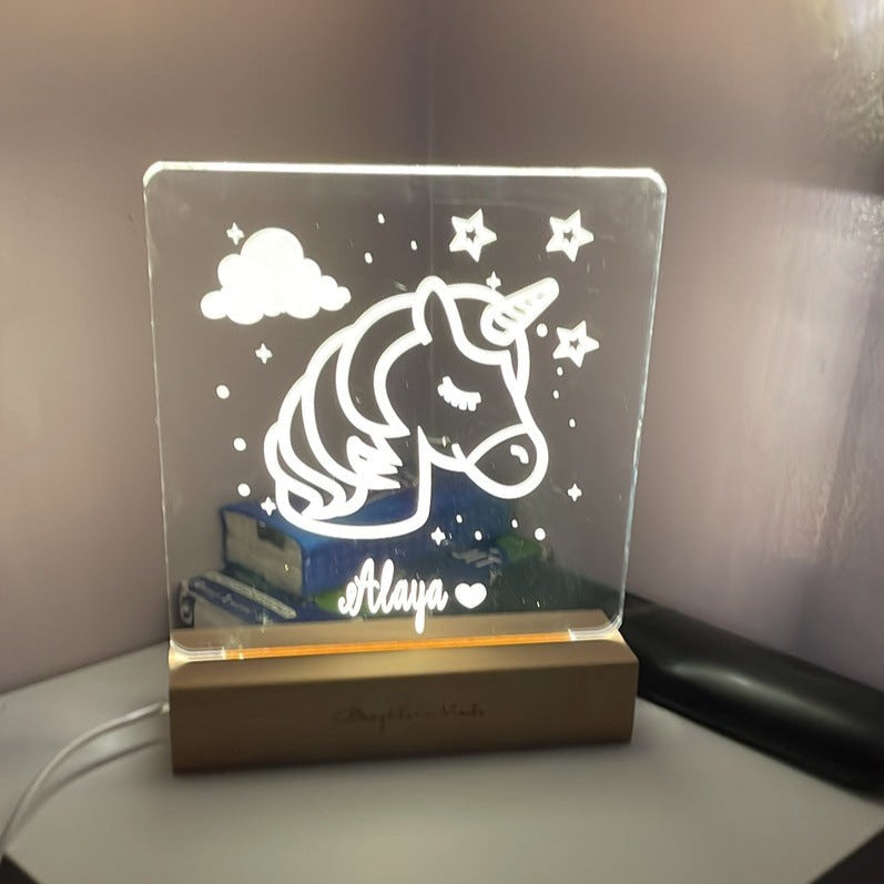 Unicorn - Personalized Night Light