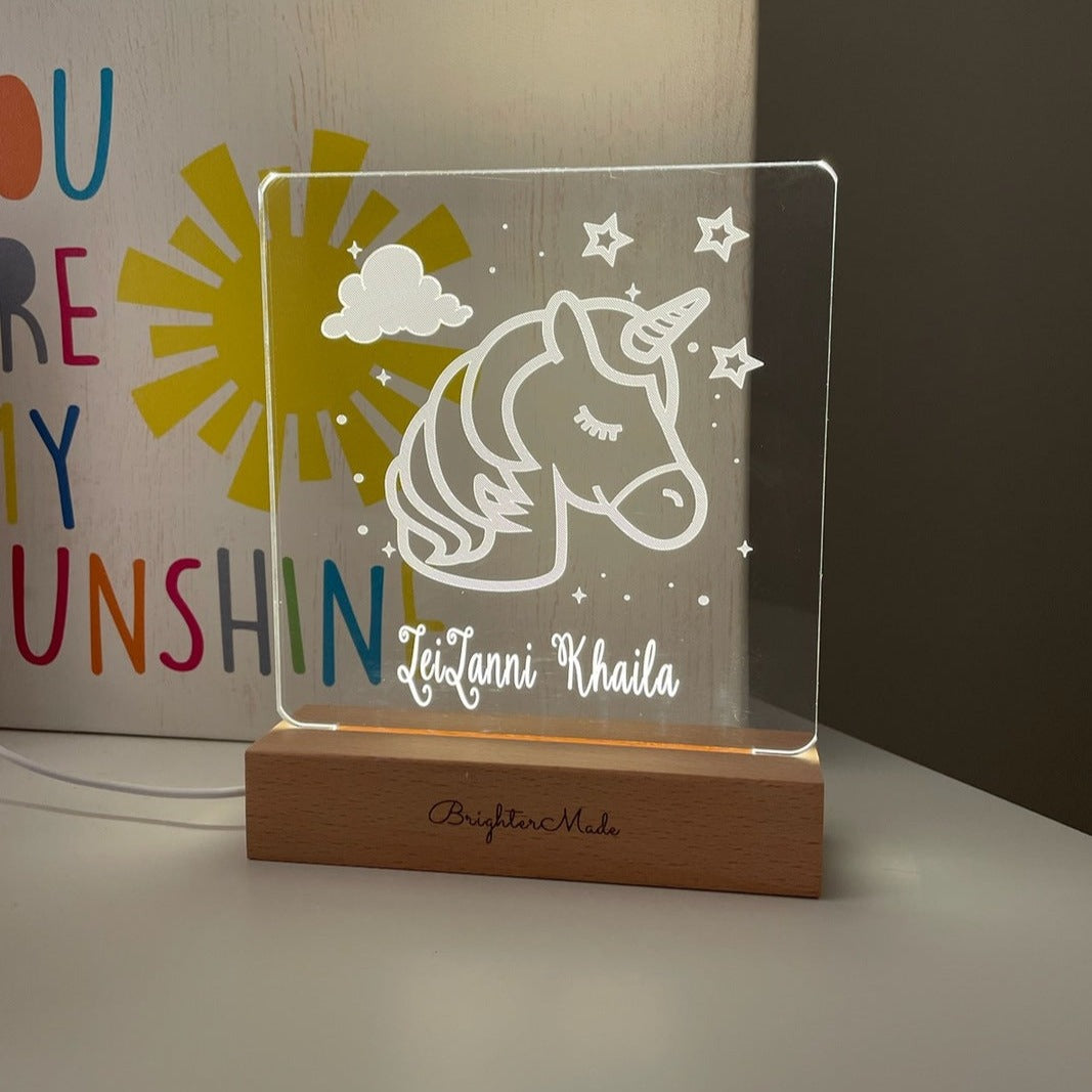 Unicorn - Personalized Night Light