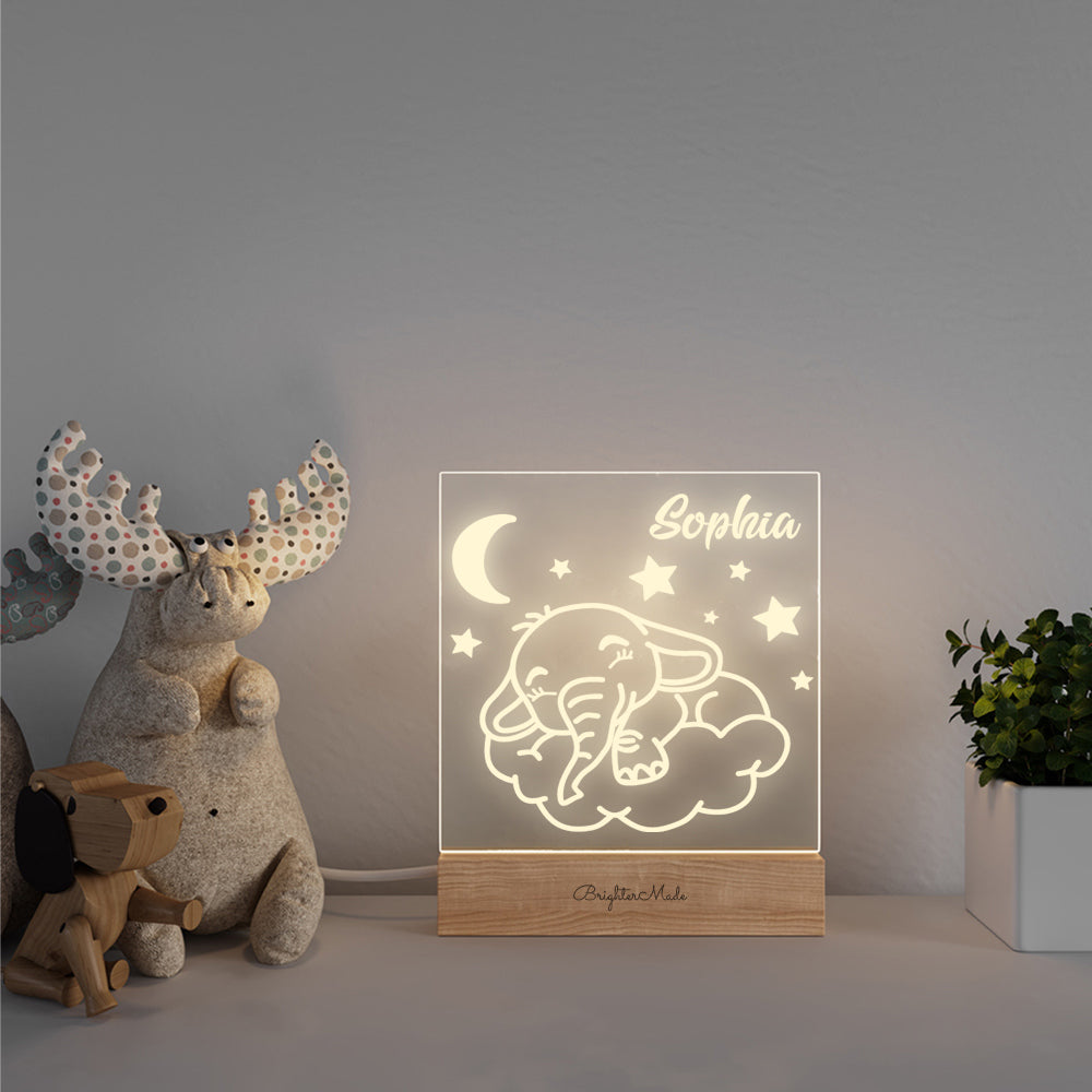 Elephant - Personalized Night Light