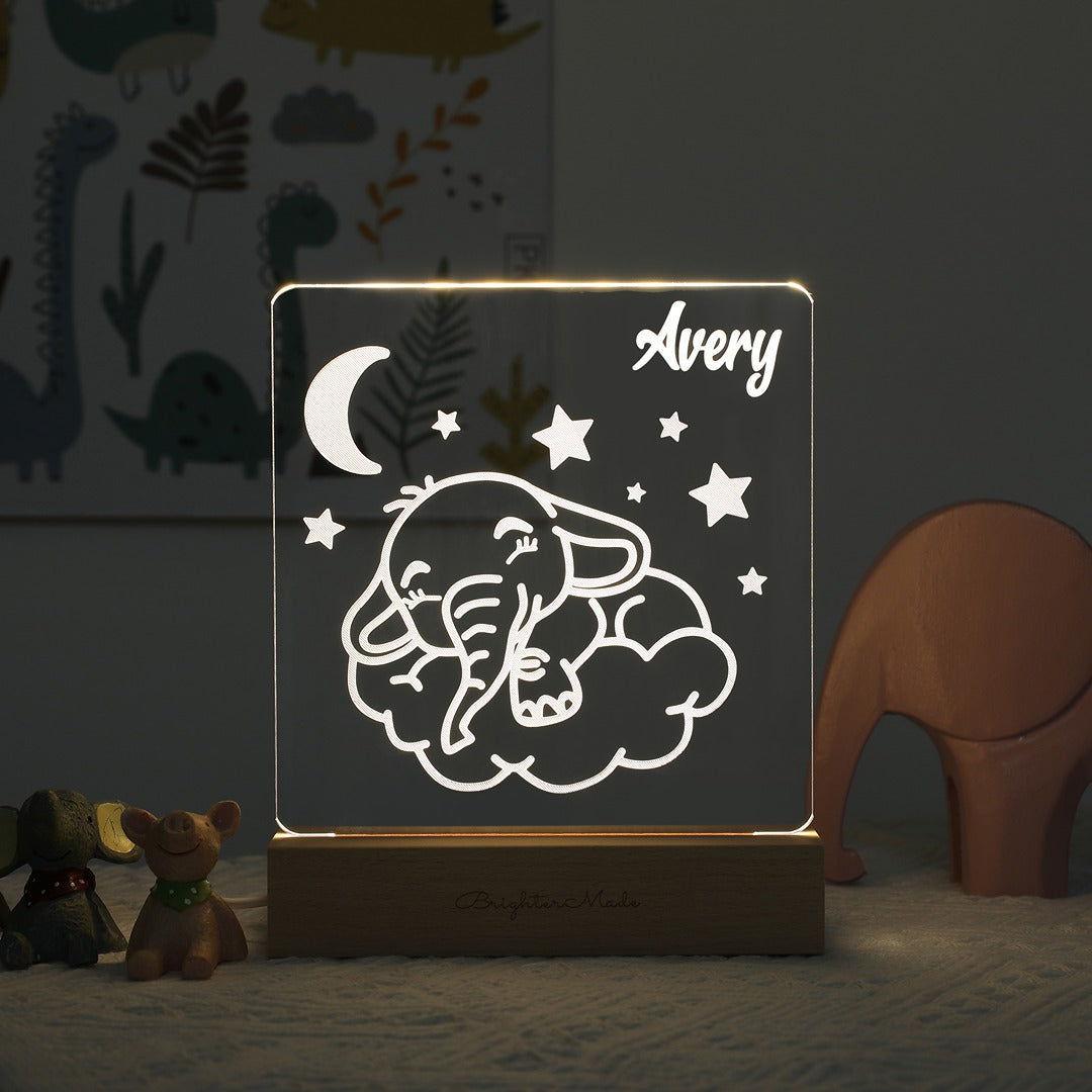 Elephant - Personalized Night Light