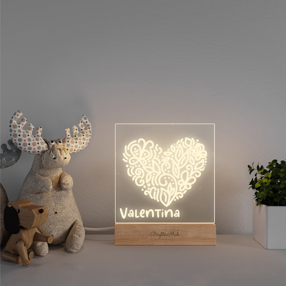 Love Heart - Personalized Night Light