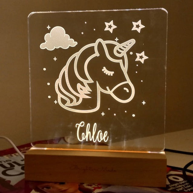 Unicorn - Personalized Night Light