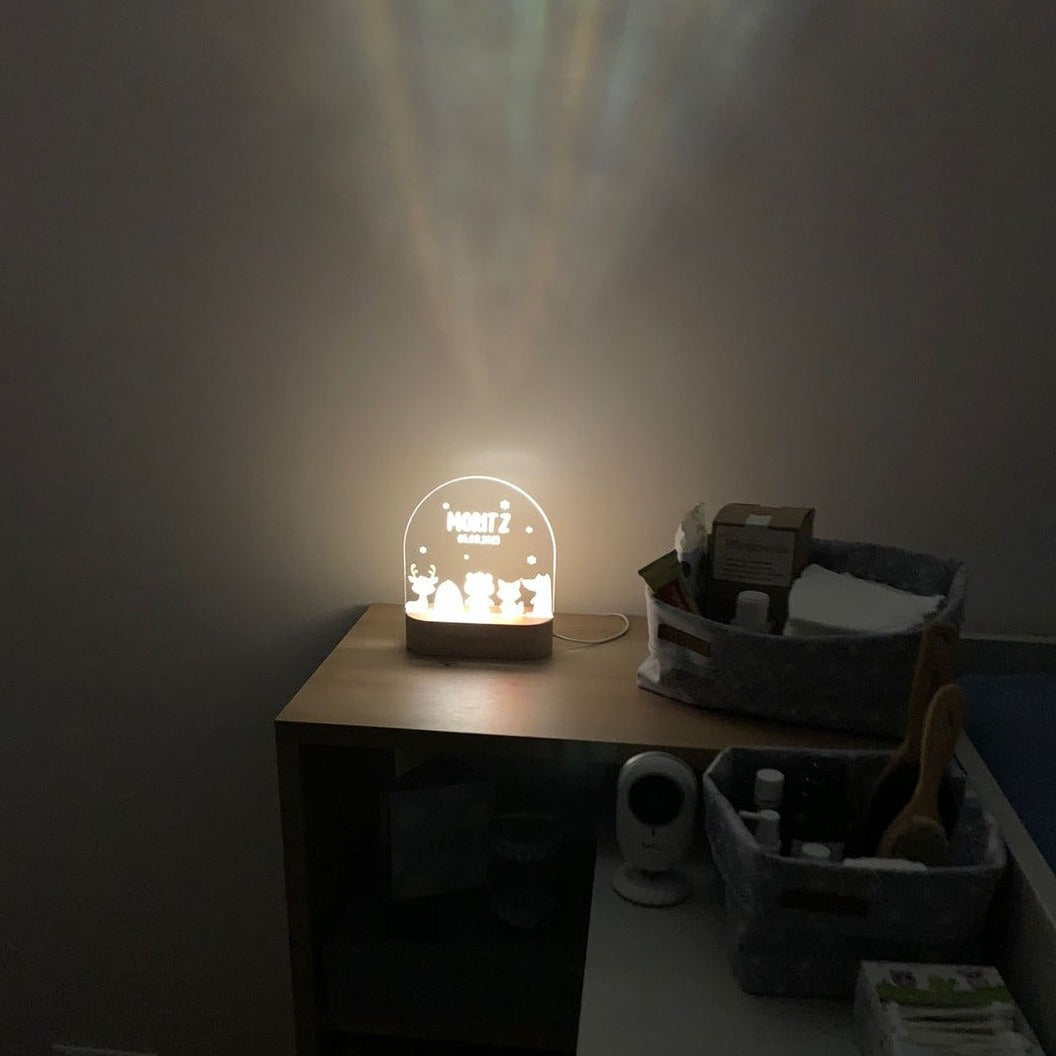 Forest Friends - Personalized Night Light