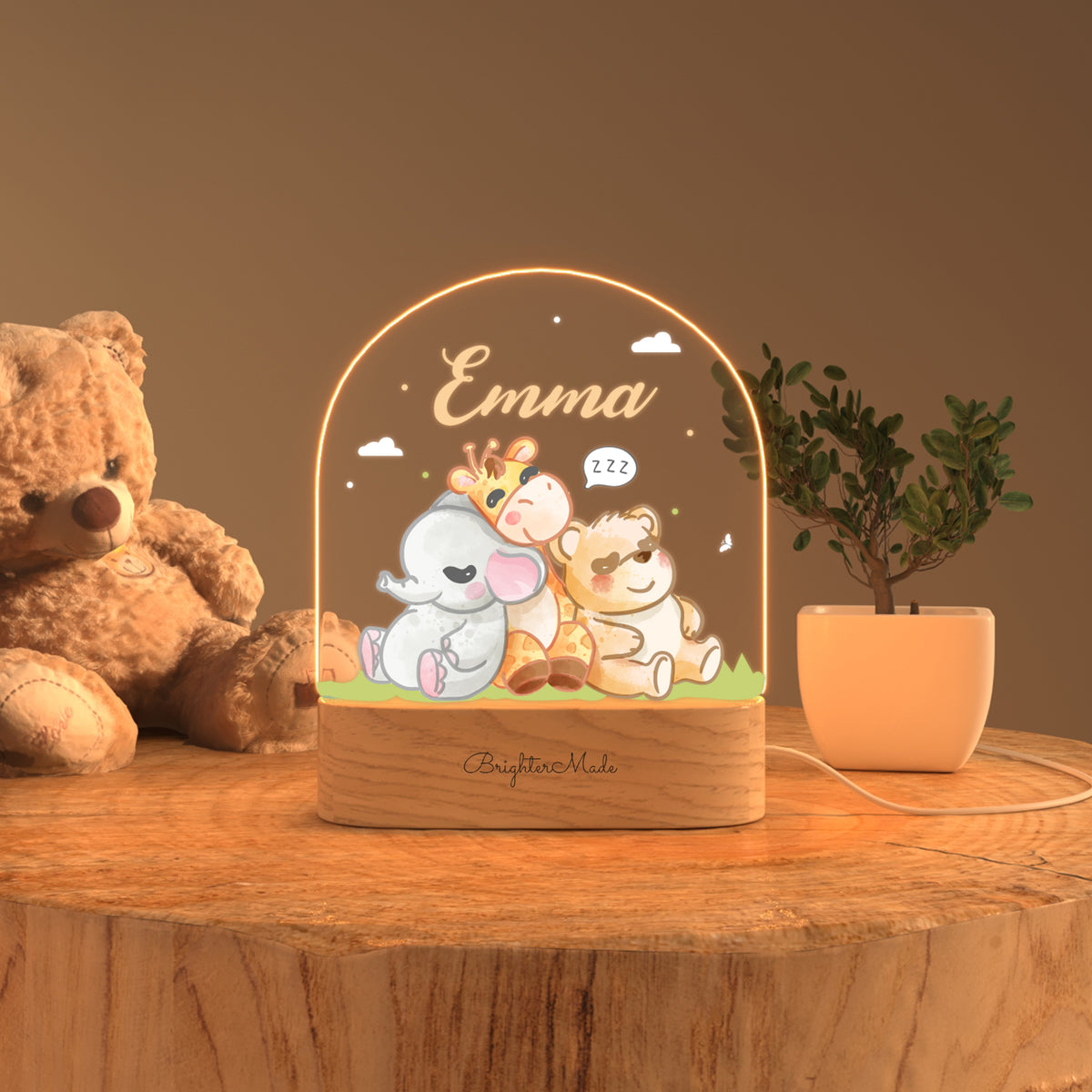 Safari Slumber - Personalized Night Light