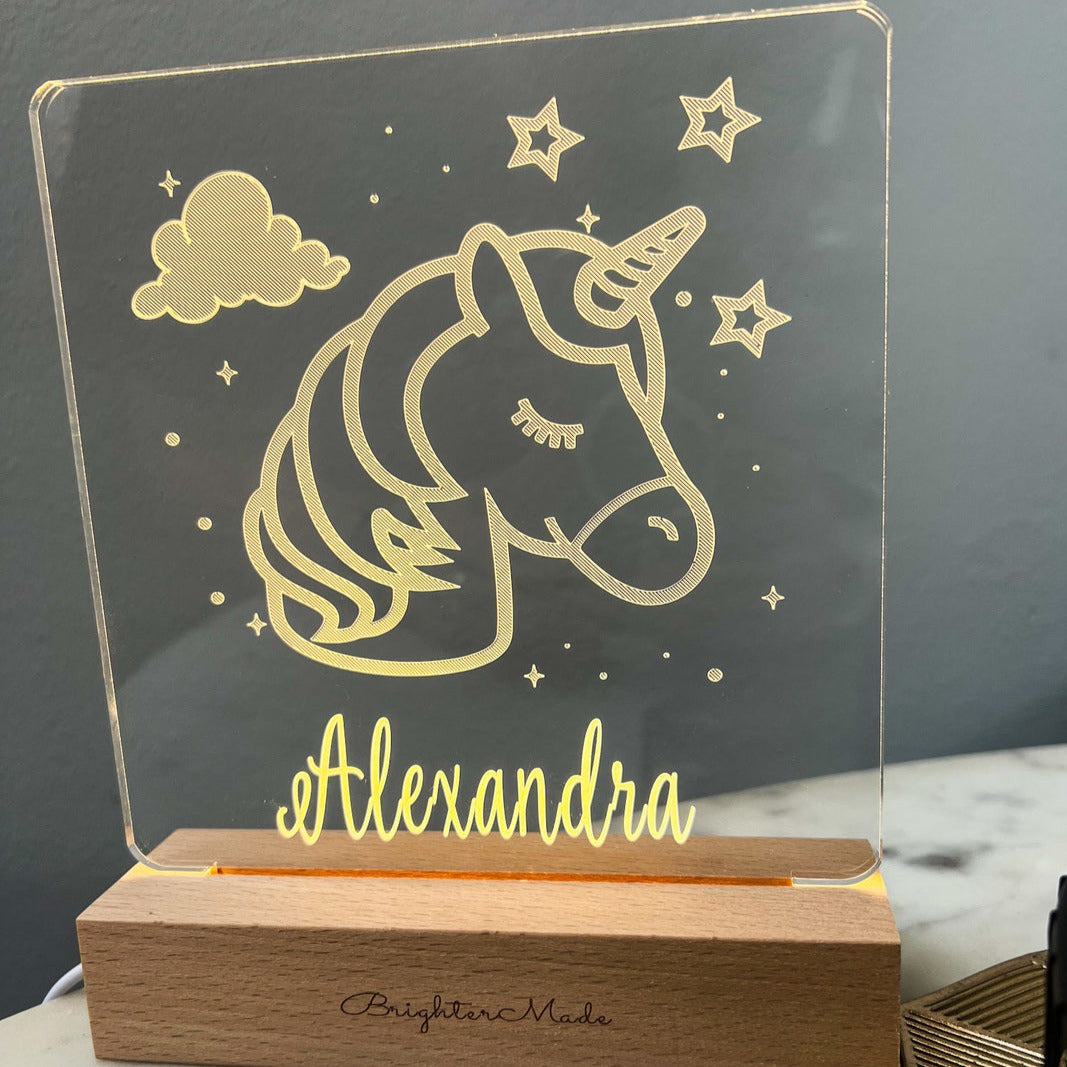 Unicorn - Personalized Night Light