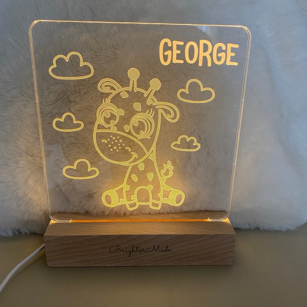 Giraffe - Personalized Night Light