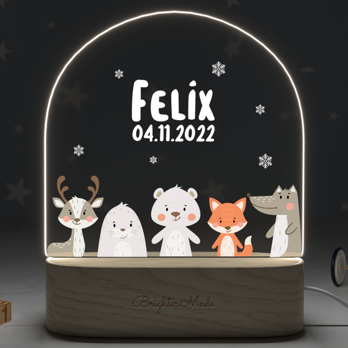 Forest Friends - Personalized Night Light