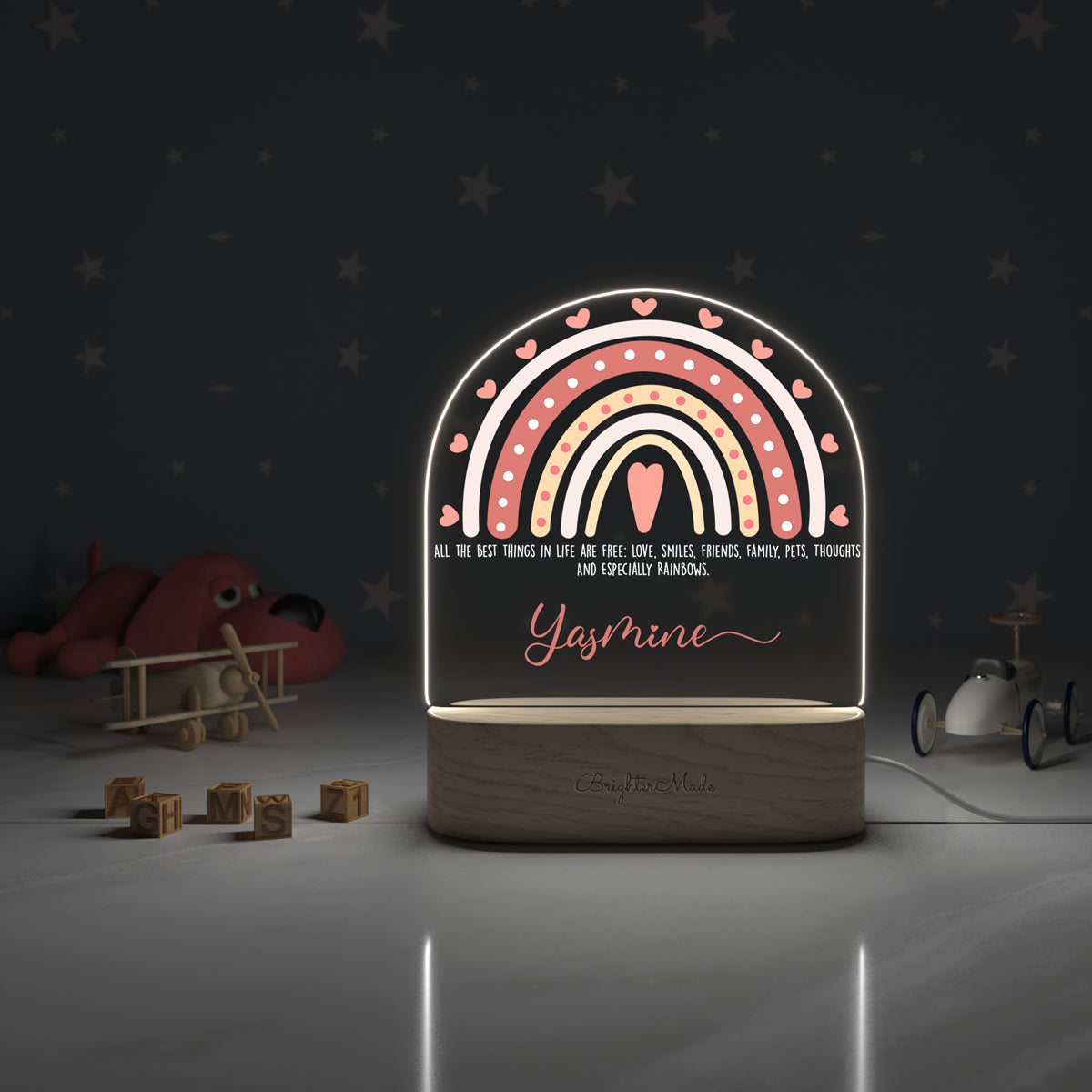 Rainbow Dreams - Personalized Night Light