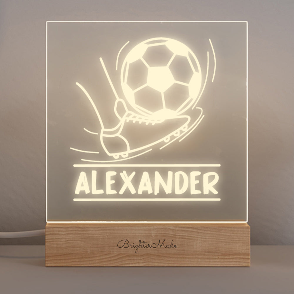 Soccer Ball - Personalized Night Light