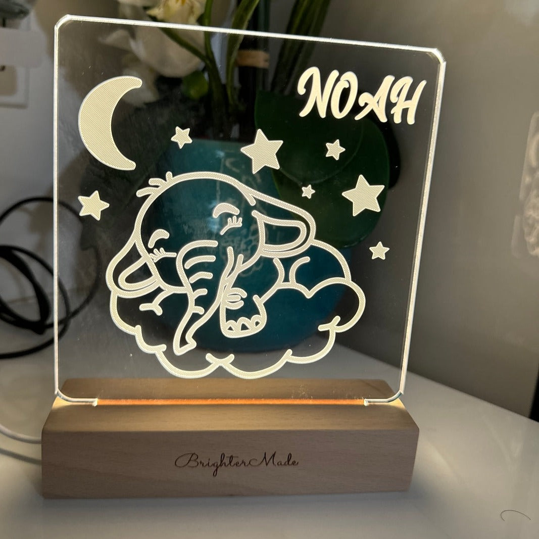 Elephant - Personalized Night Light