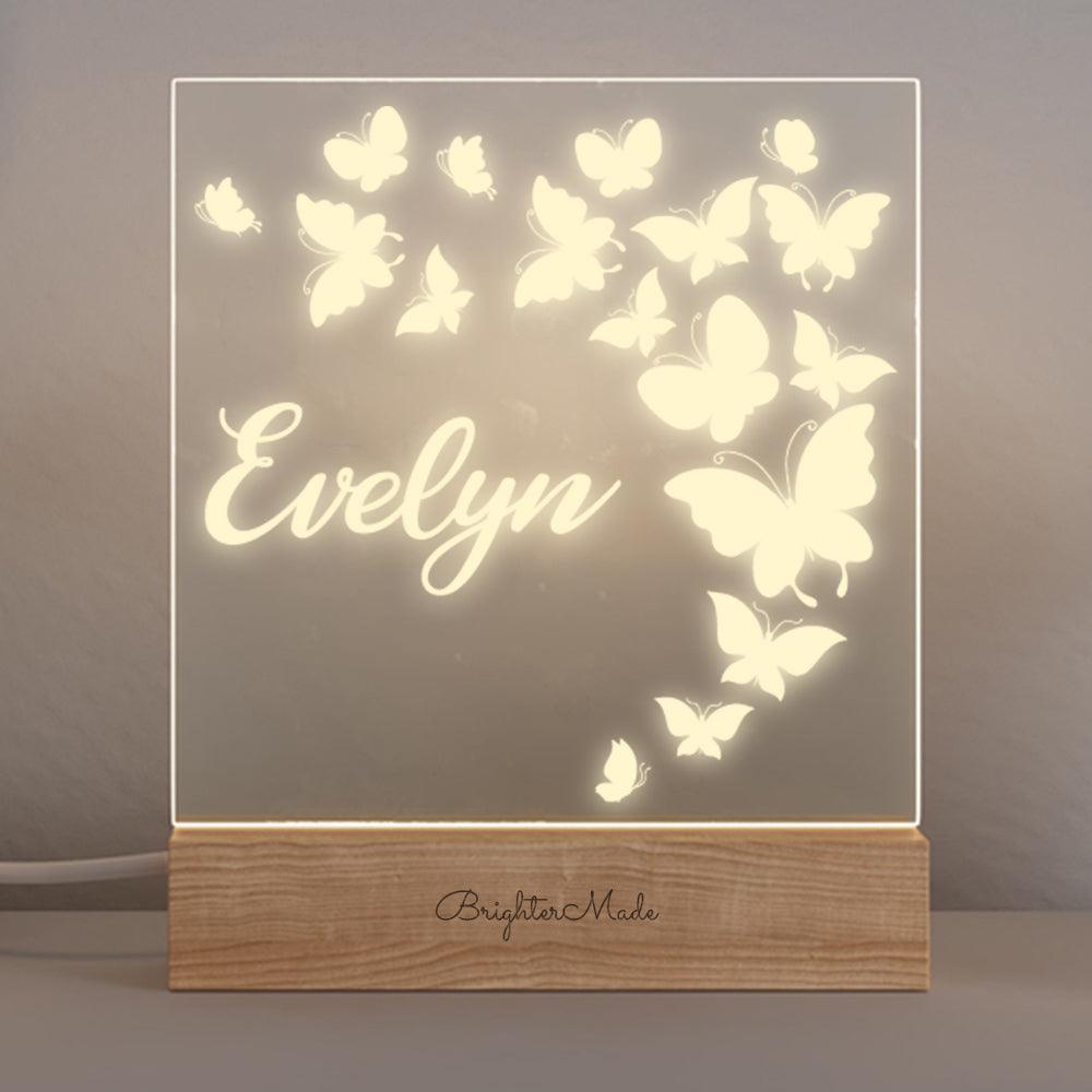 Butterflies - Personalized Night Light - Brighter Made
