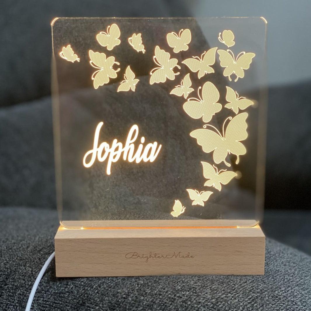 Butterflies - Personalized Night Light - Brighter Made