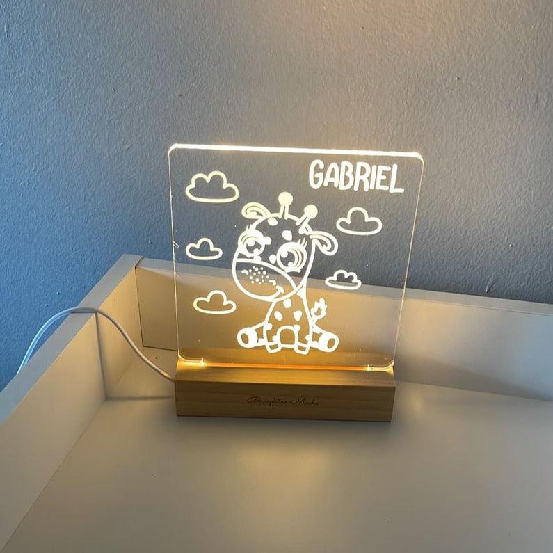 Giraffe - Personalized Night Light - Brighter Made