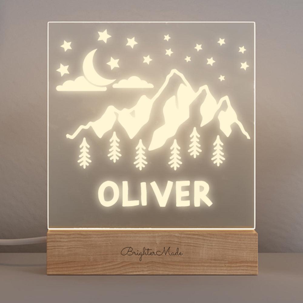Mountains - Personalized Night Light - Brighter Made
