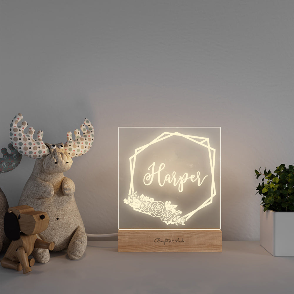 Roses - Personalized Night Light - Brighter Made