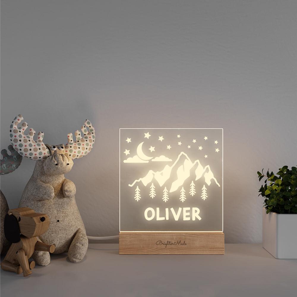 Mountains - Personalized Night Light - Brighter Made