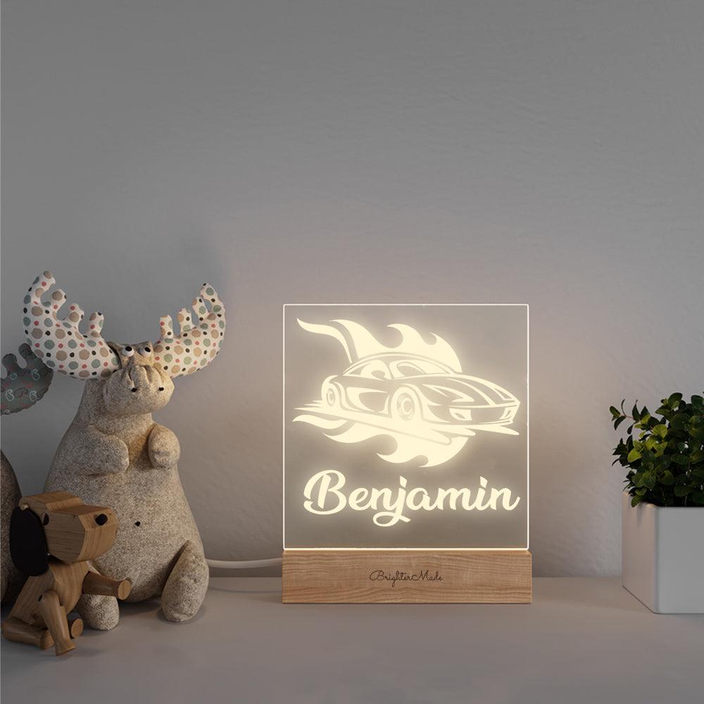 Race Car - Personalized Night Light - Brighter Made
