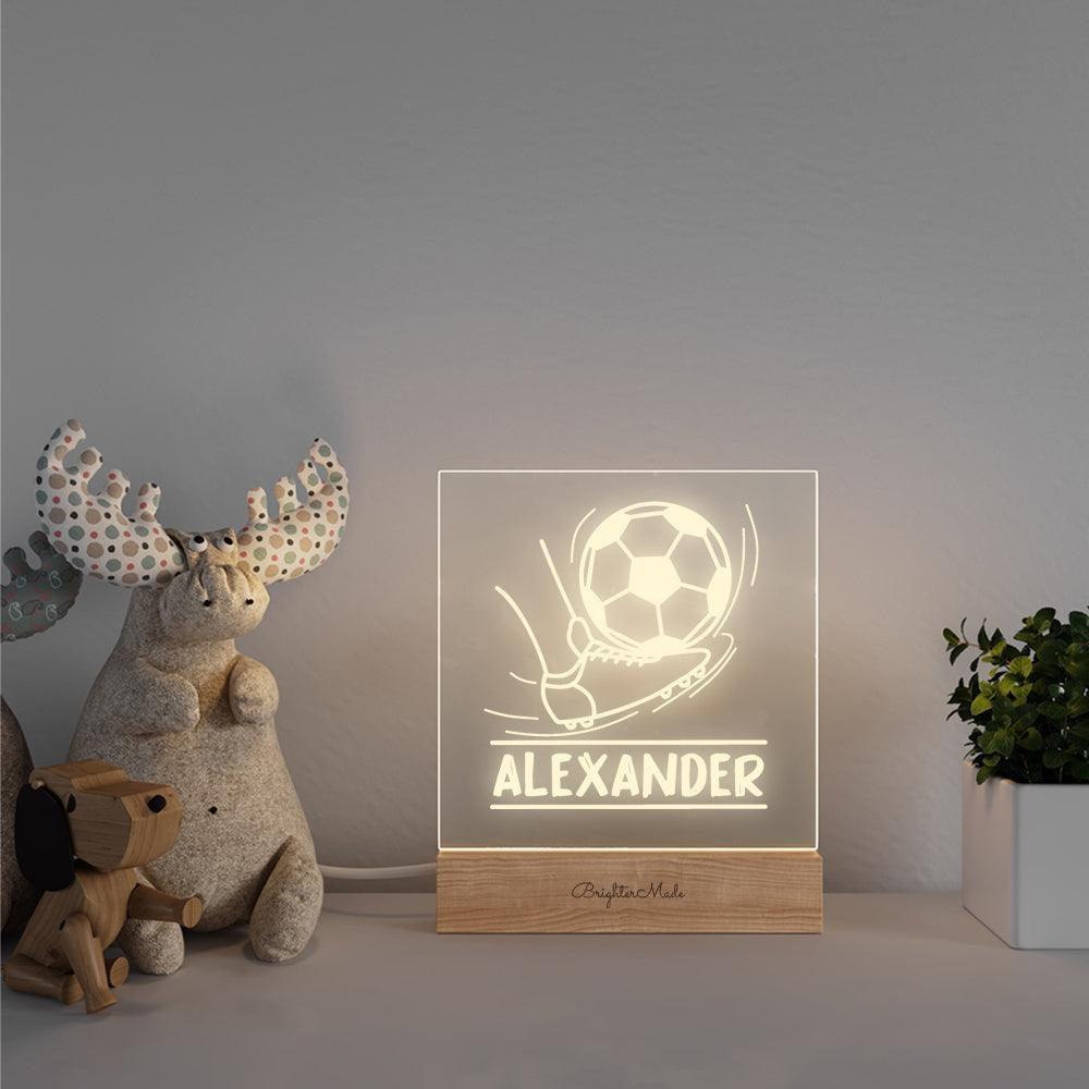 Soccer Ball - Personalized Night Light - Brighter Made